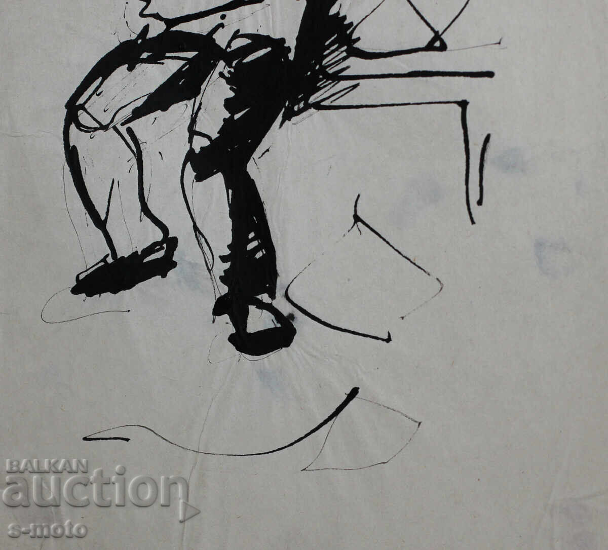 Παλιά μελάνη, πορτρέτο άνδρα, μέσα 20ου αιώνα - 6