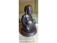 Figură sculptată în lemn Buddha pentru cunoscători