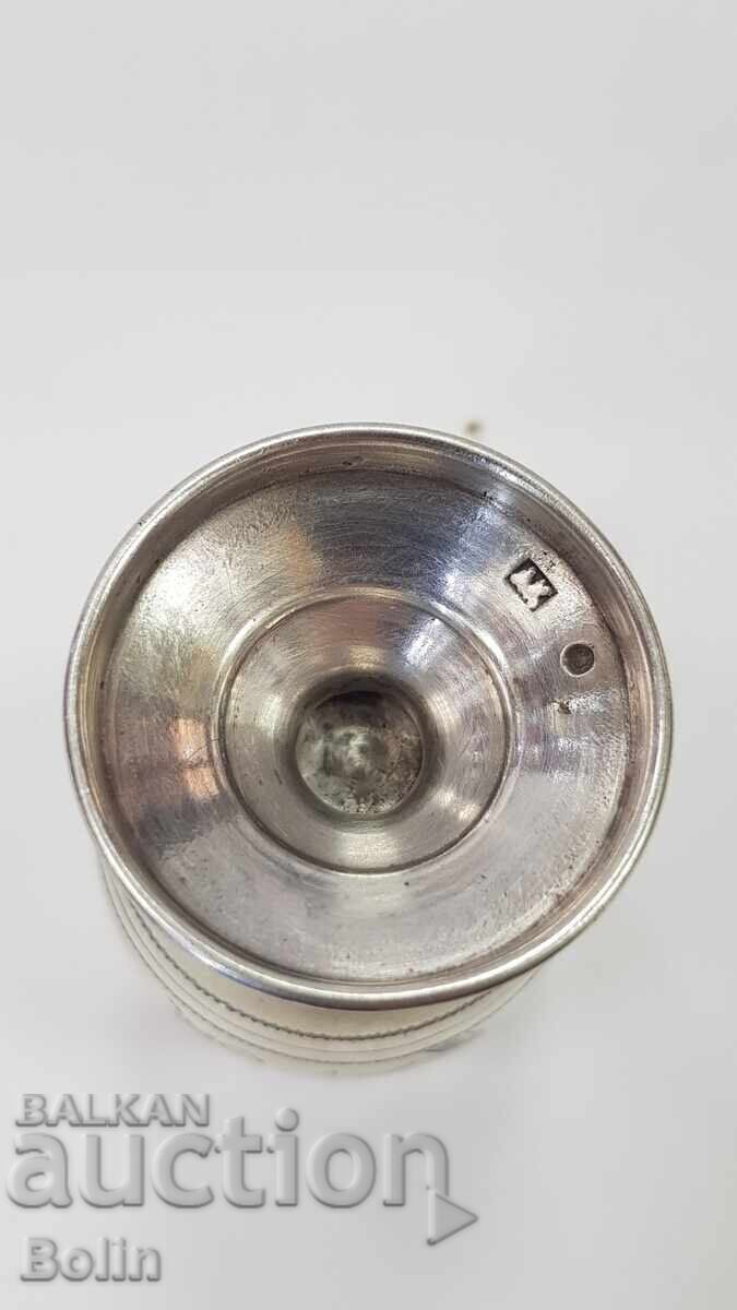 Rare Russian Imperial Silver Vodka Cup 84 pr. AK - 7