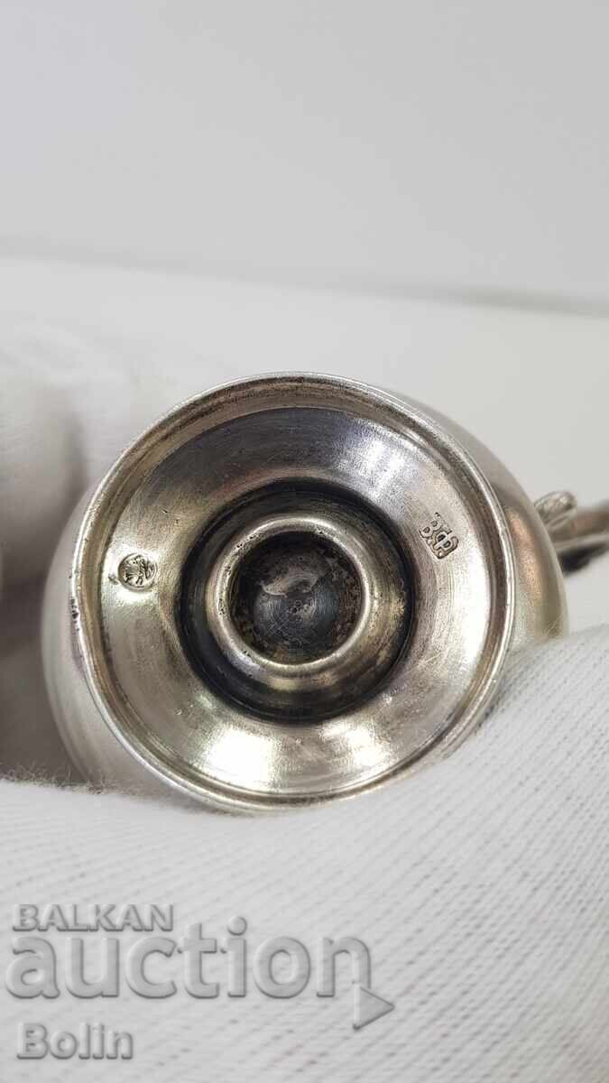 Rare Russian Imperial Silver Vodka Shot Glass 84 pr. VF - 6