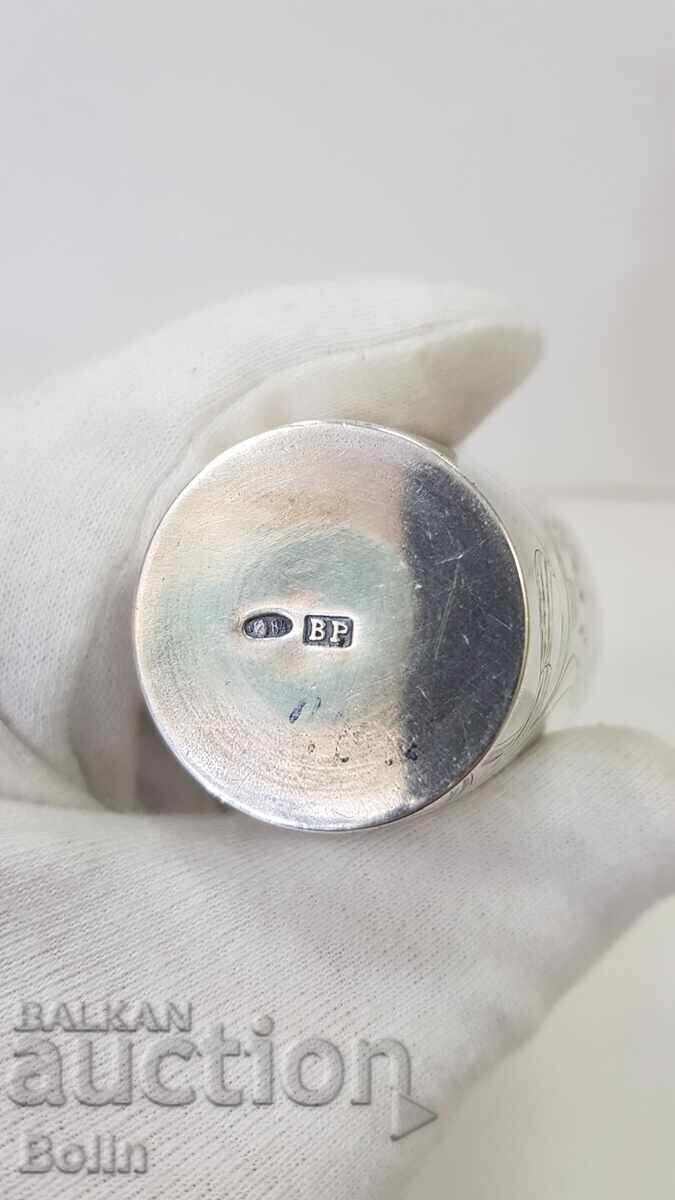 Collectible Russian silver vodka cup 84 pr. WR. 46.6 g - 6