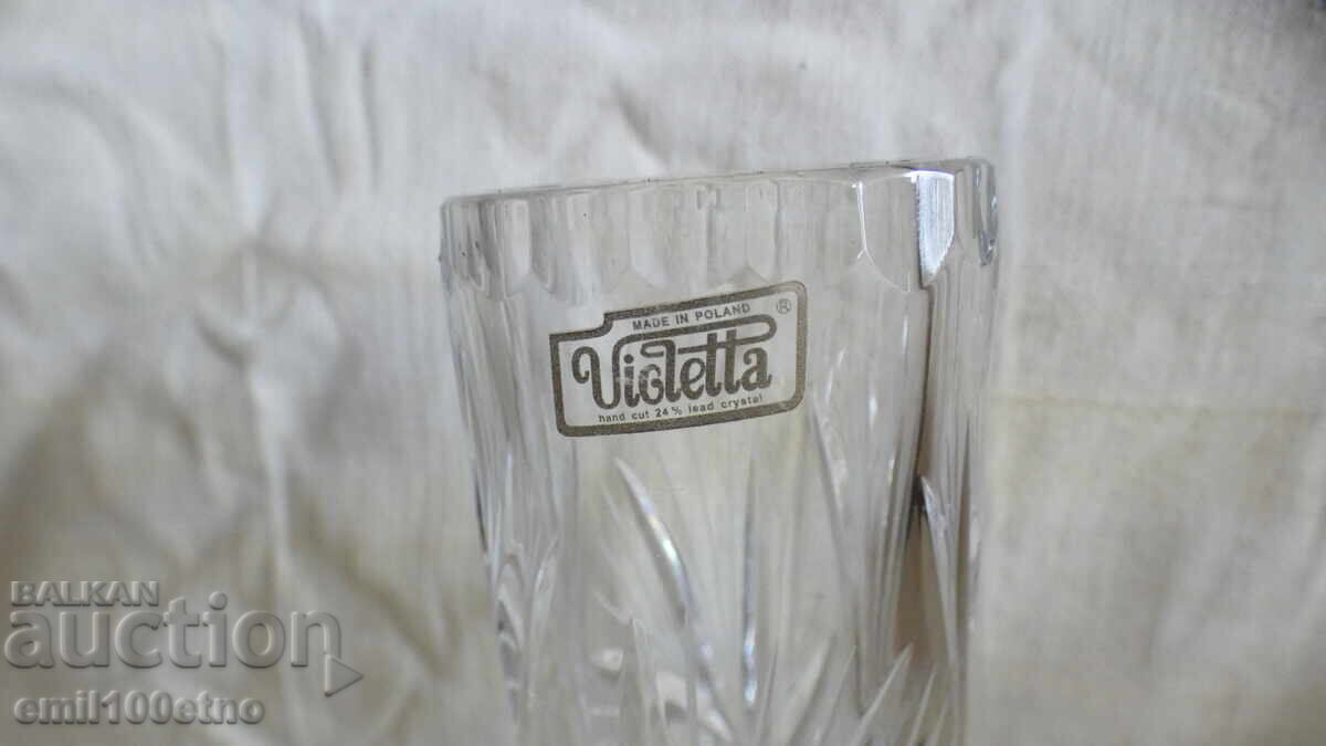 Κρυστάλλινο βάζο Violette Πολωνία με τιμή 28.00 BGN | € 14.32