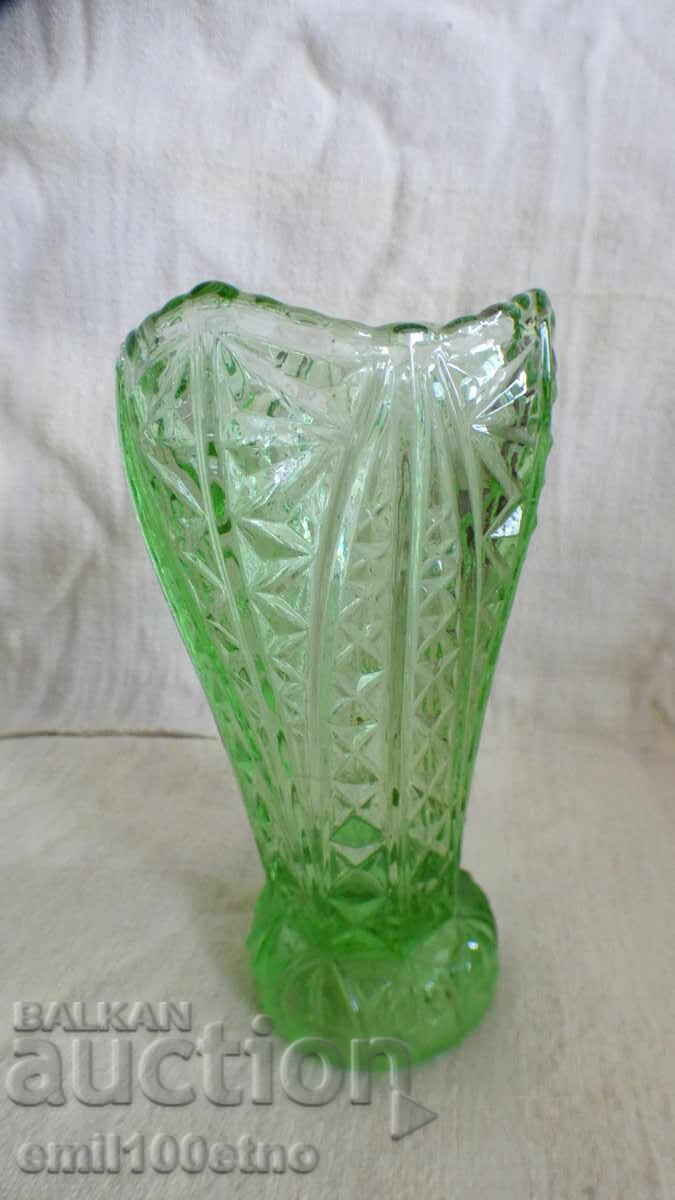 Old vase, colored glass Old vase, colored glass