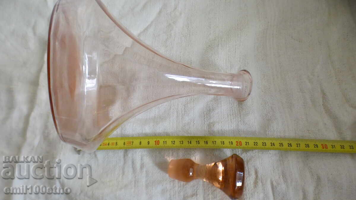 Decanter, carafe, bottle - colored glass - 5