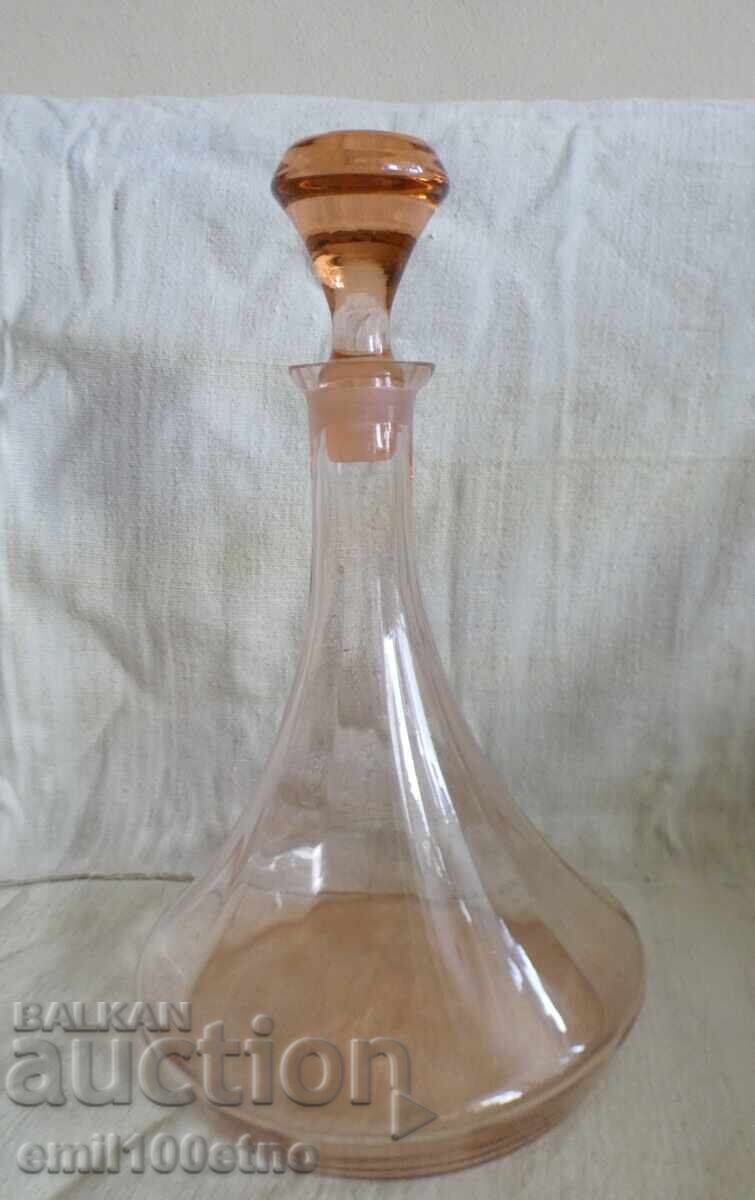 Decanter, carafe, bottle - colored glass