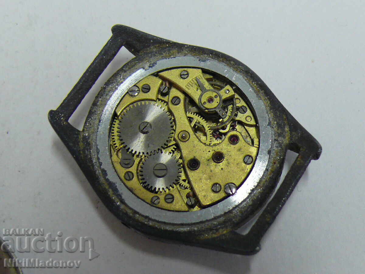 Παλιό Στρατιωτικό Ανδρικό Μηχανικό Ρολόι Χεριού, μη λειτουργικό - 7