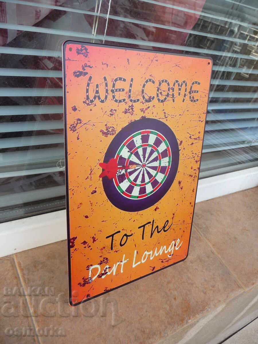 Μεταλλική πινακίδα διάφορα Dart Zone βελάκια στόχος ακρίβειας παιχνίδια με τιμή 18.00 BGN | € 9.20