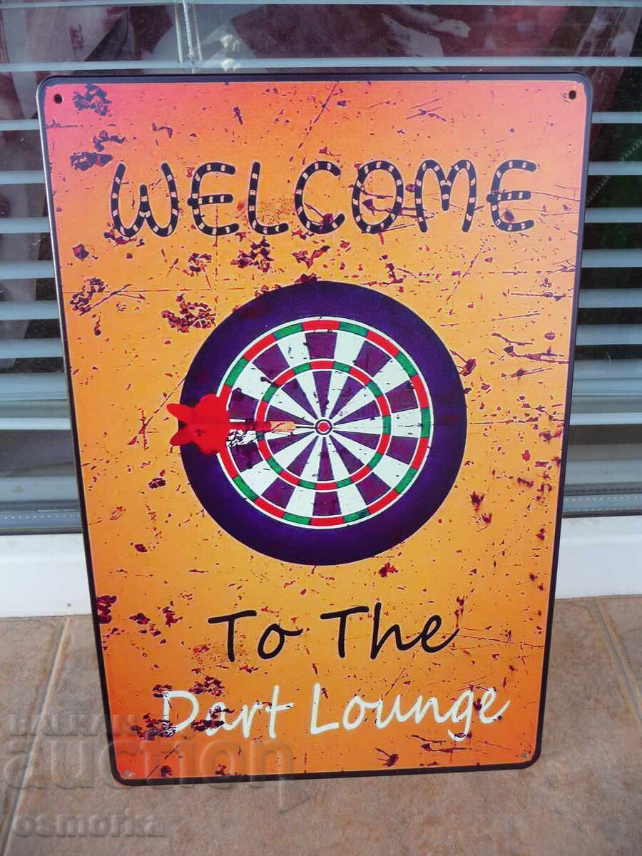 Μεταλλική πινακίδα διάφορα Dart Zone βελάκια στόχος ακρίβειας παιχνίδια