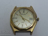 Soviet FLIGHT Quartz Gold Plated Men's Wrist Watch