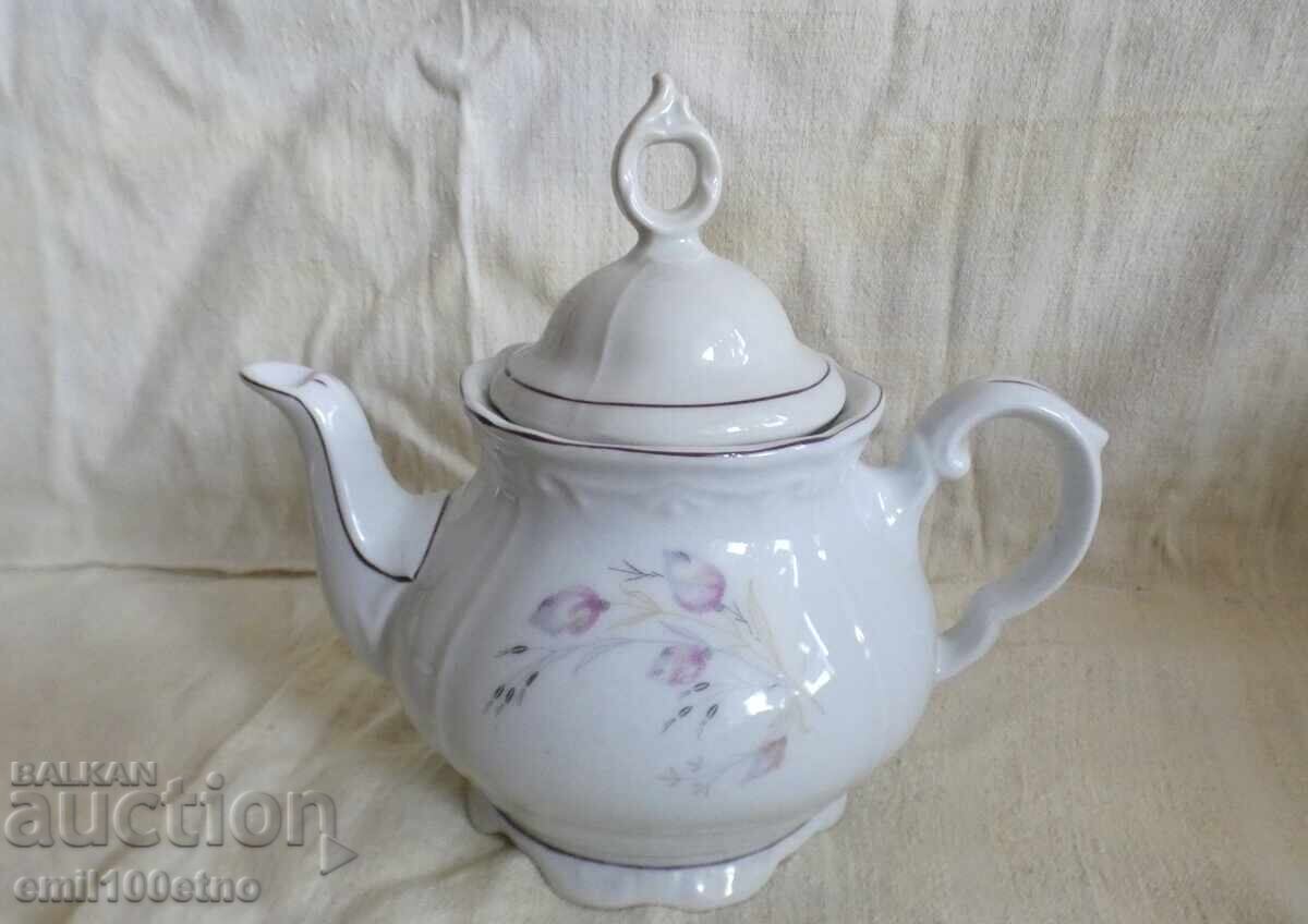 Auction Teapot old Bulgarian porcelain Kosta Yordanov Vidin Auction Teapot old Bulgarian porcelain Kosta Yordanov Vidin