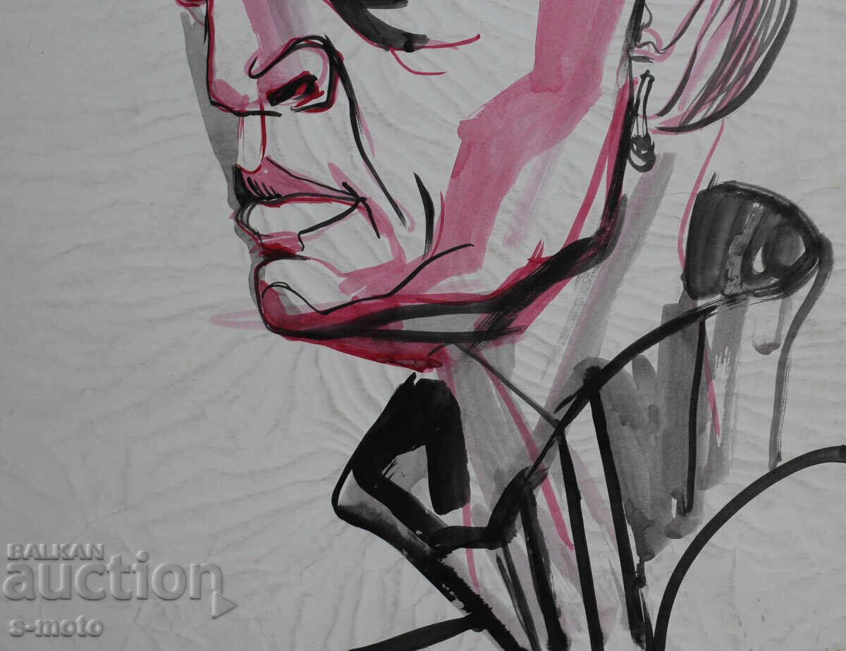 Картина акварел портрет - 7