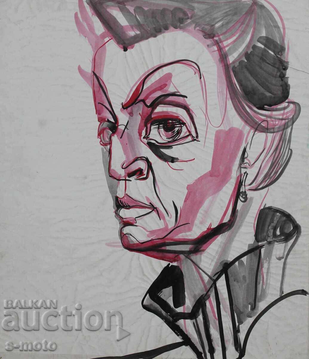 Картина акварел портрет