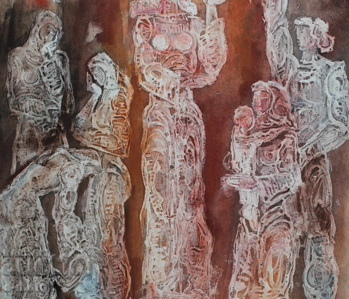 Πίνακας δεύτερου μισού του 20ού αιώνα, εικονιστική σύνθεση - 6 Πίνακας δεύτερου μισού του 20ού αιώνα, εικονιστική σύνθεση - 6