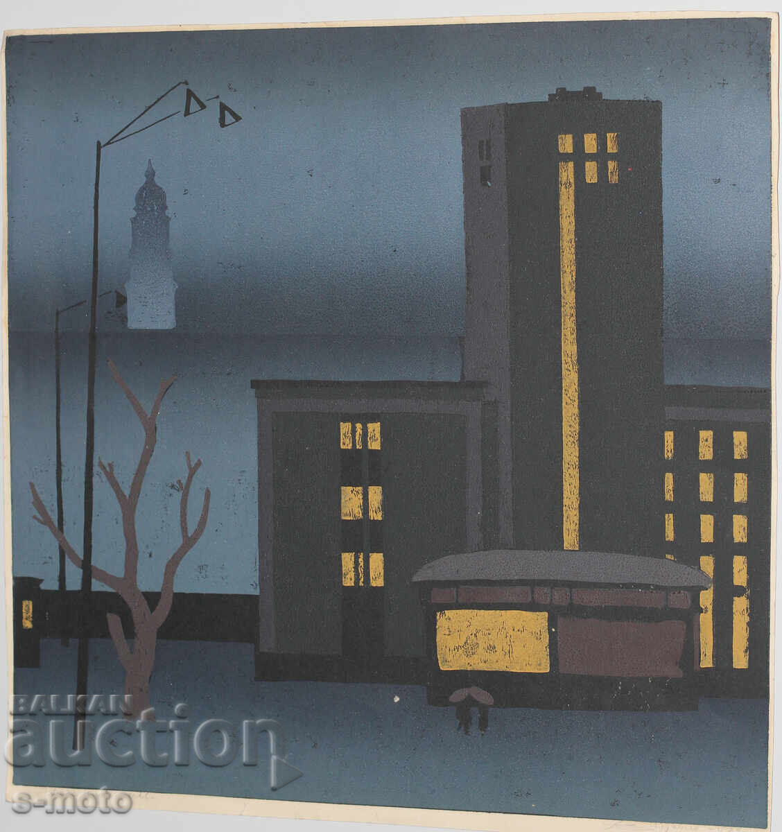 Δημοπρασία Αλεξέι Φιστσένκο (1920-2010) γραφικά αστικό τοπίο