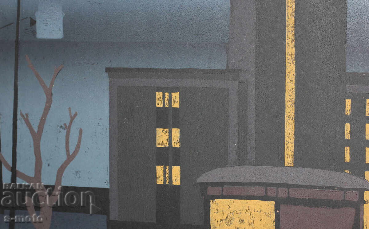 Παράδοση Αλεξέι Φιστσένκο (1920-2010) γραφικά αστικό τοπίο