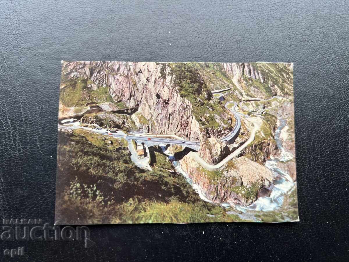 Mica Cartolină Veche - Elveția - Schöllenen, Podul Diavolului Mica Cartolină Veche - Elveția - Schöllenen, Podul Diavolului