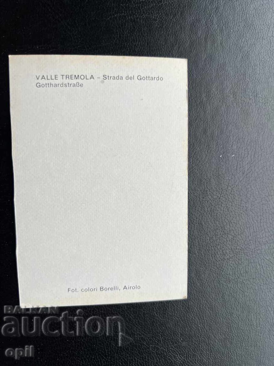 Small Old Postcard - Switzerland - Tremola Valley with price 0.40 BGN | € 0.20