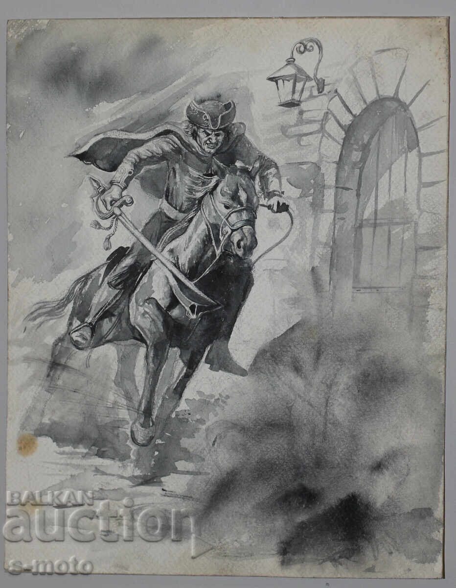 Аукцион Картина акварел илюстрация Аукцион Картина акварел илюстрация