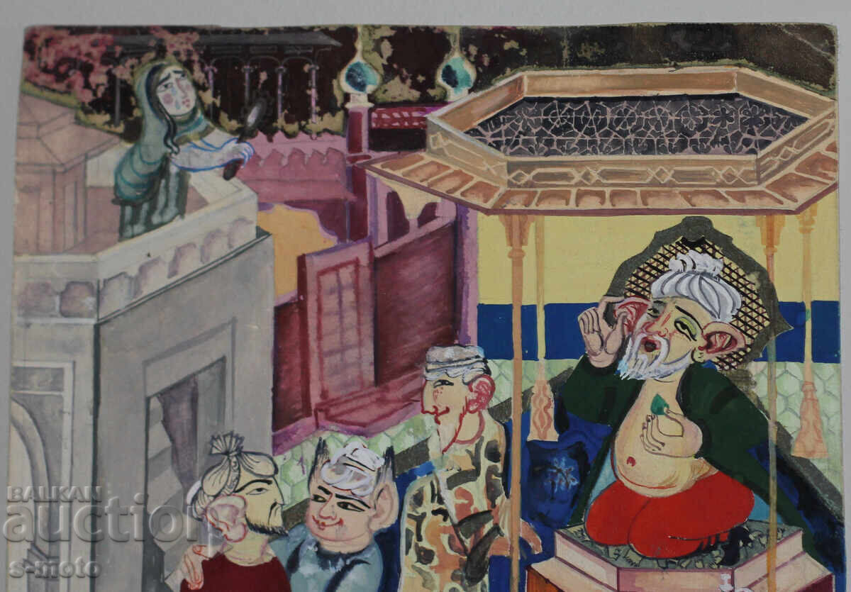 Delivery of Gouache painting illustration children's fairy tales Delivery of Gouache painting illustration children's fairy tales