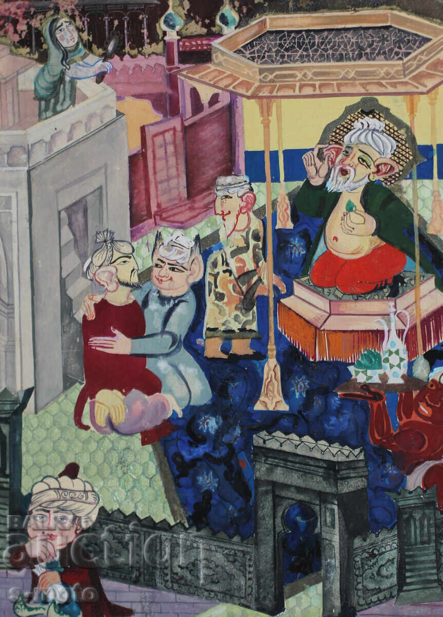 Gouache painting illustration children's fairy tales Gouache painting illustration children's fairy tales