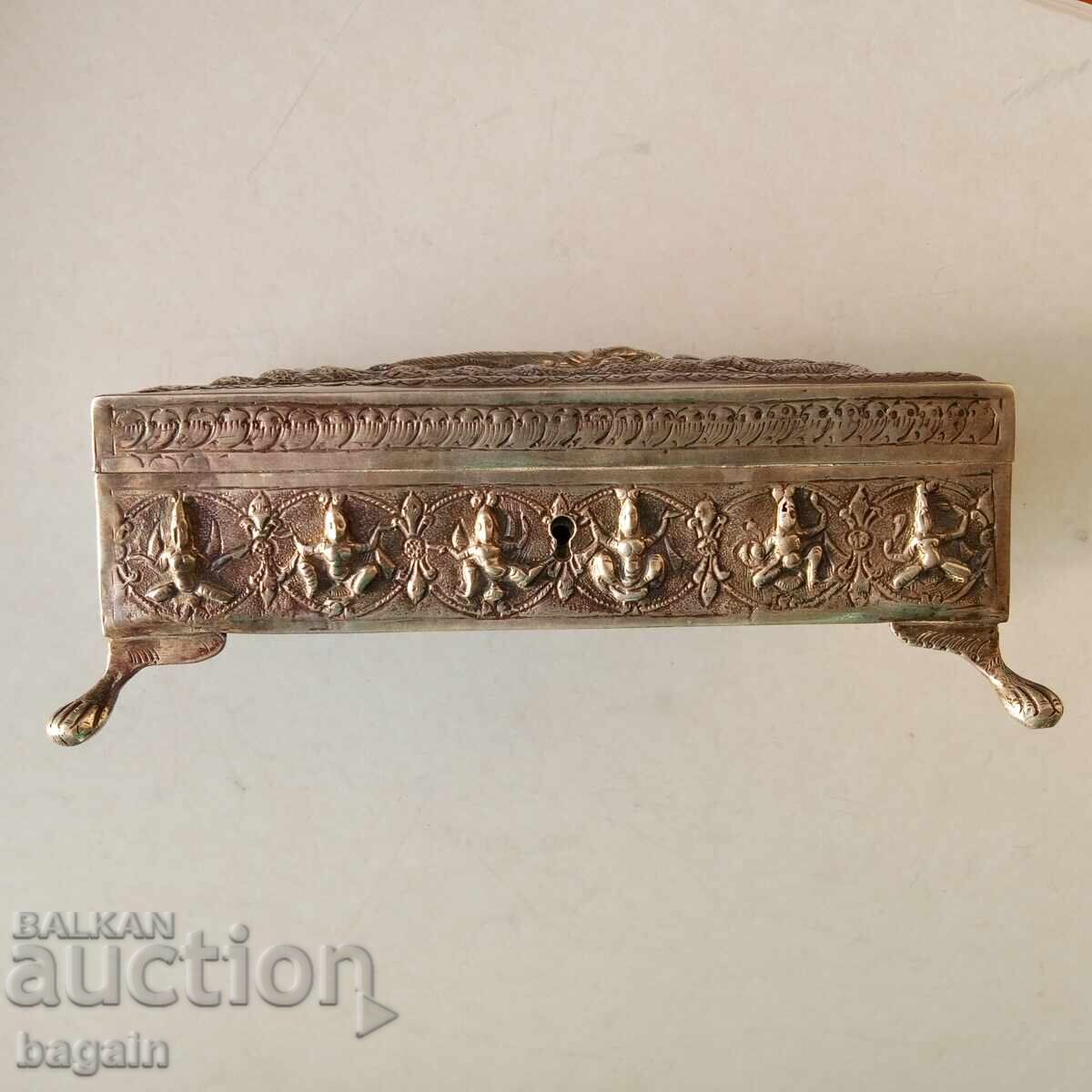 Delivery of Unique Hindu Silver Box Delivery of Unique Hindu Silver Box