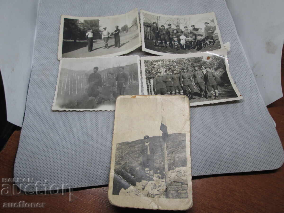LOT OF 5 PHOTOS OF THE BORDER - 1920-2
