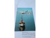 Пощенска картичка Несебър Поглед от рибарския кей 1970