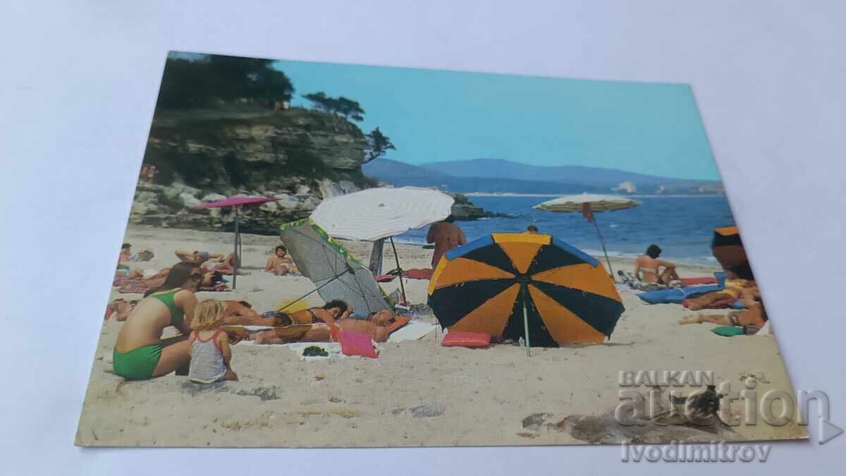 Пощенска картичка Китен Плажът 1987