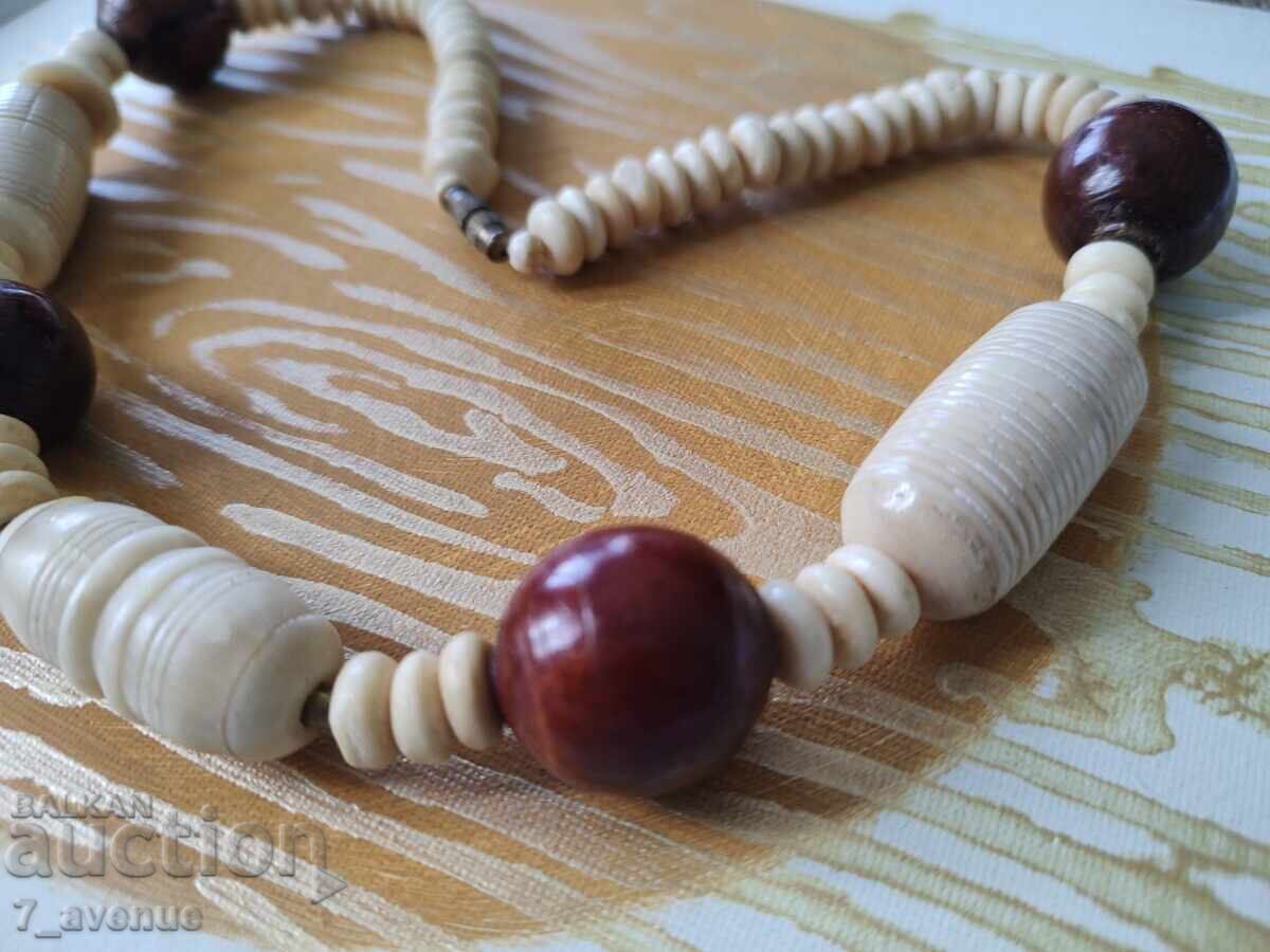 Necklace, massive ART, bone and wood, 8.04.2025 - 5