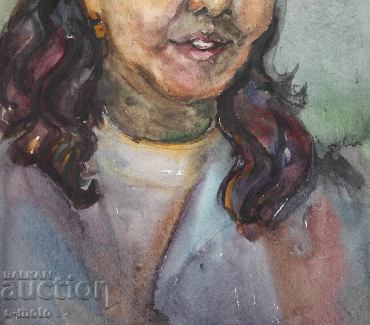 Kартина акварел портрет на жена - 6 Kартина акварел портрет на жена - 6