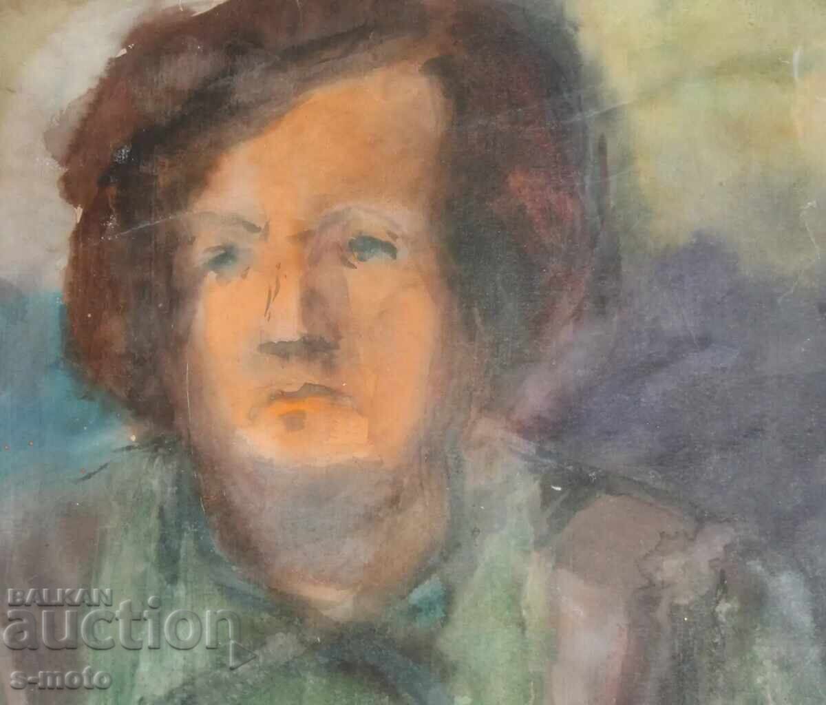 Delivery of Watercolor painting portrait of a seated woman