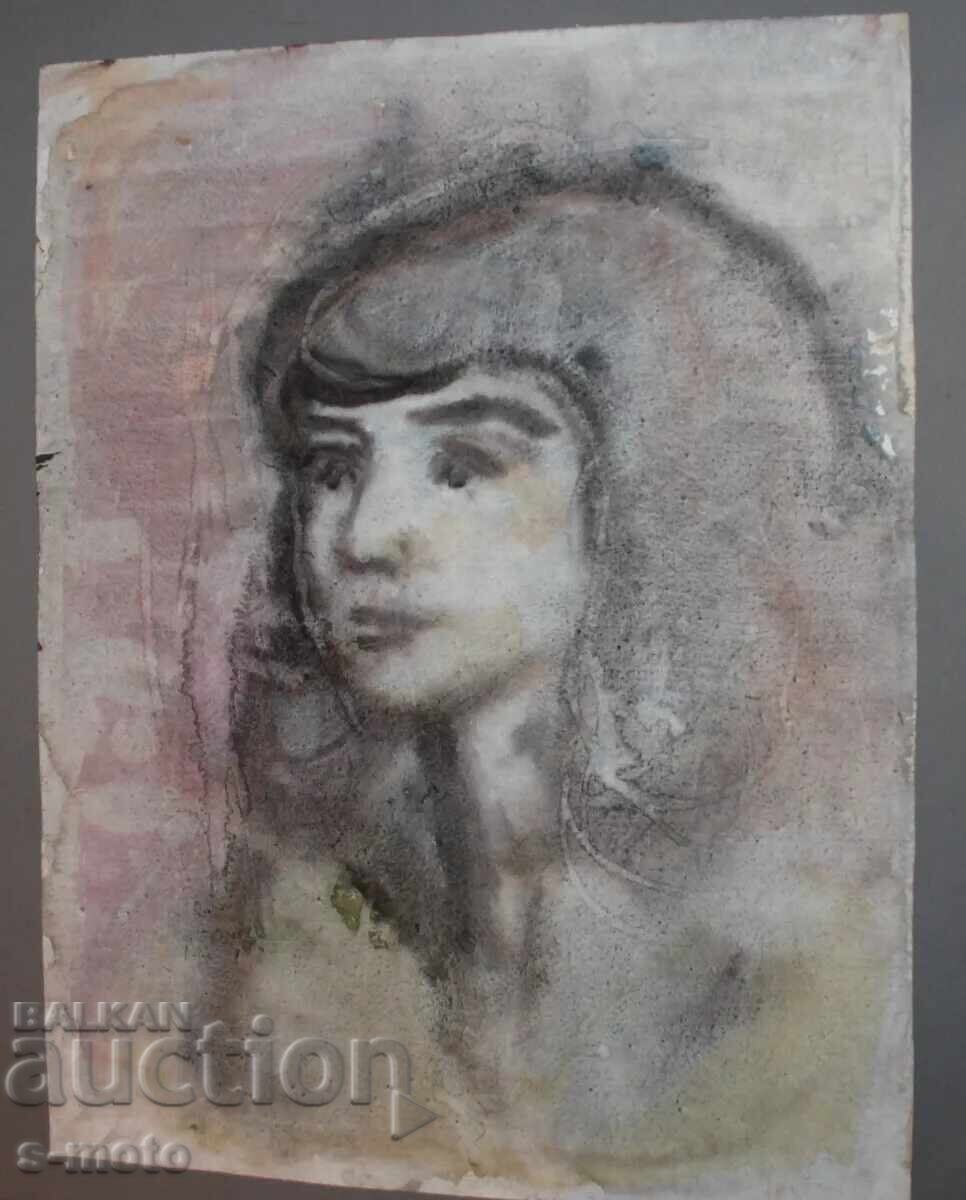 Kартина акварел портрет на момиче с цена 330.00 лв. | € 168.73 Kартина акварел портрет на момиче с цена 330.00 лв. | € 168.73