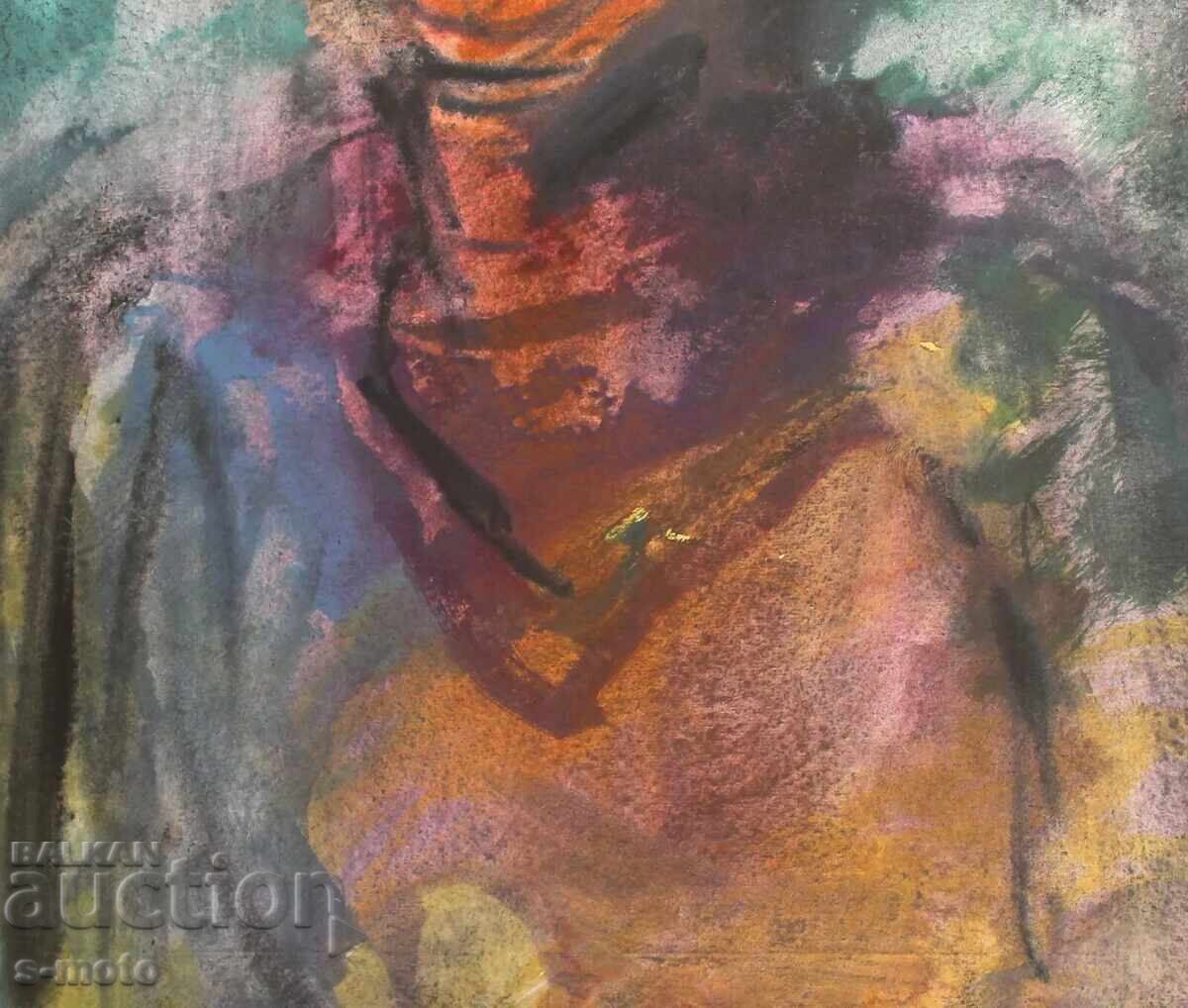 Kартина акварел портрет на жена - 5