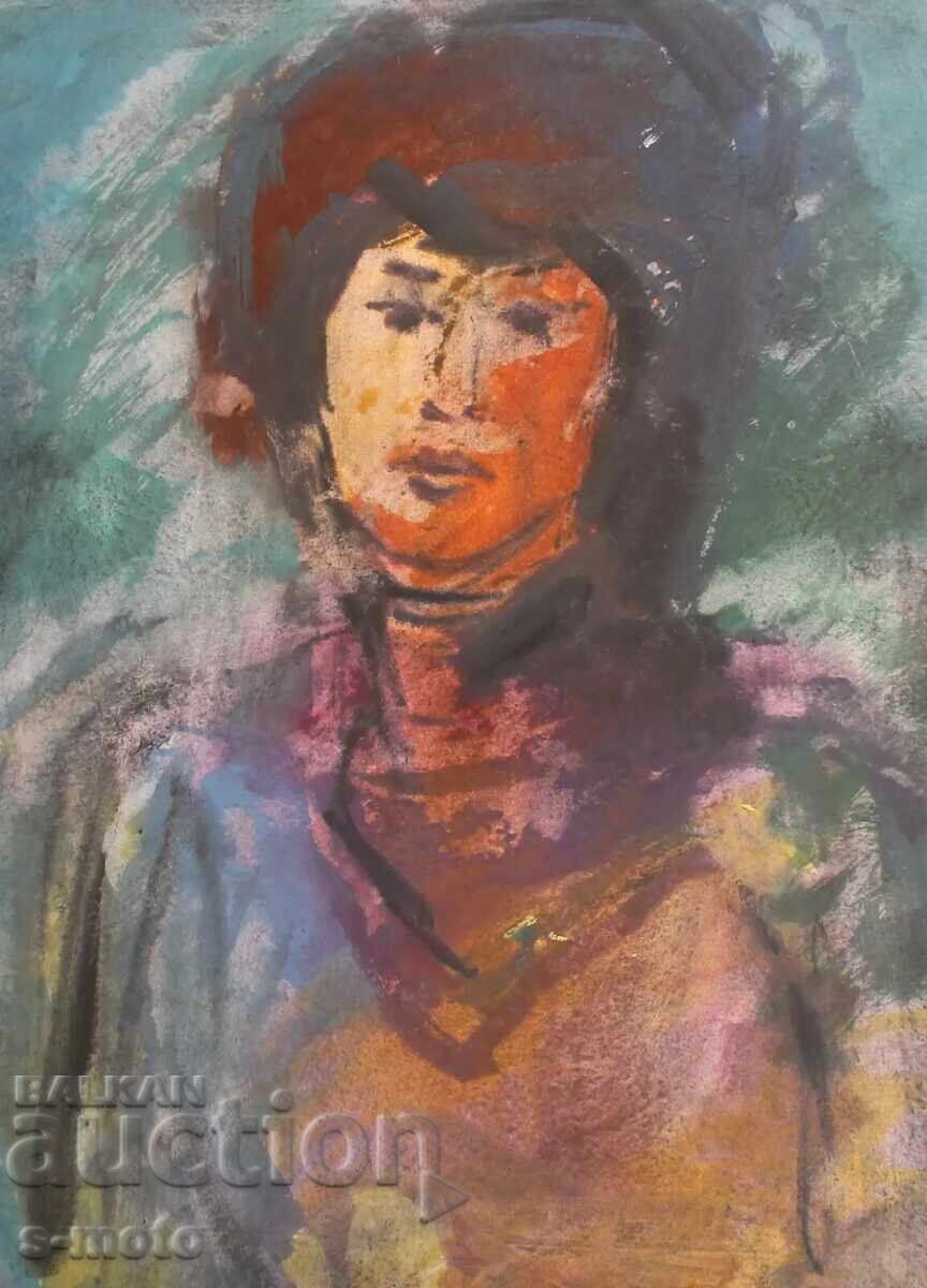 Kартина акварел портрет на жена - 6