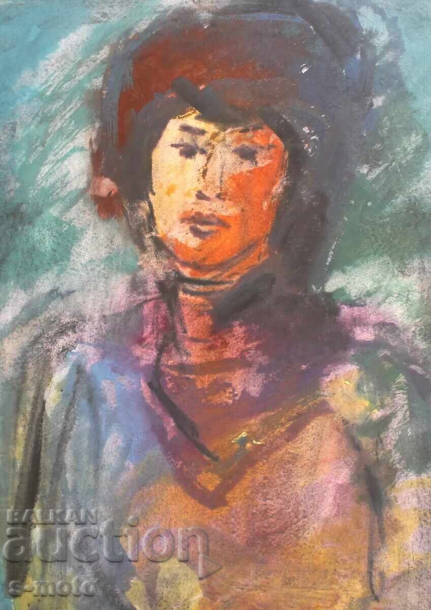 Kартина акварел портрет на жена