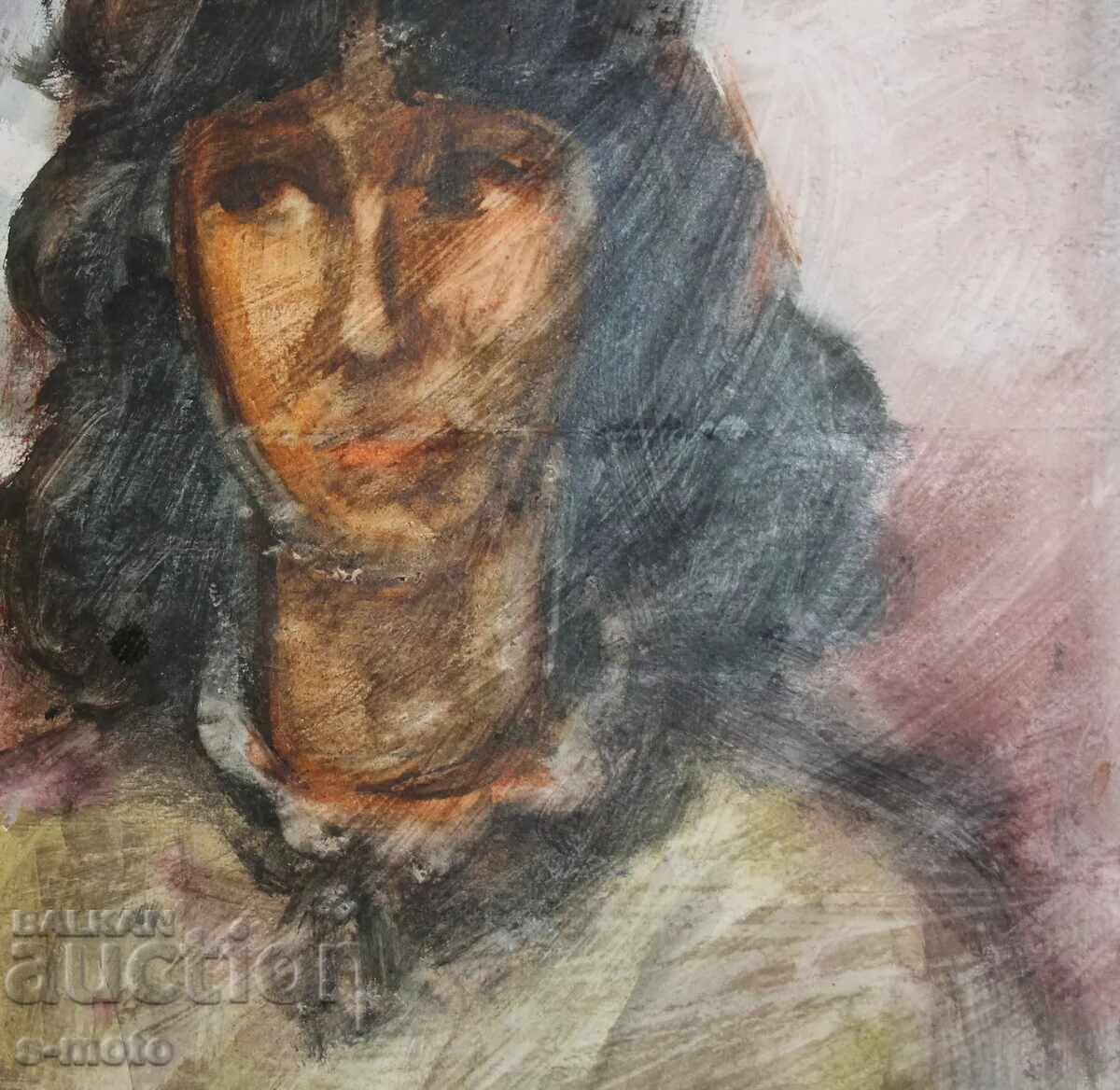 Kартина акварел портрет на жена - 5 Kартина акварел портрет на жена - 5