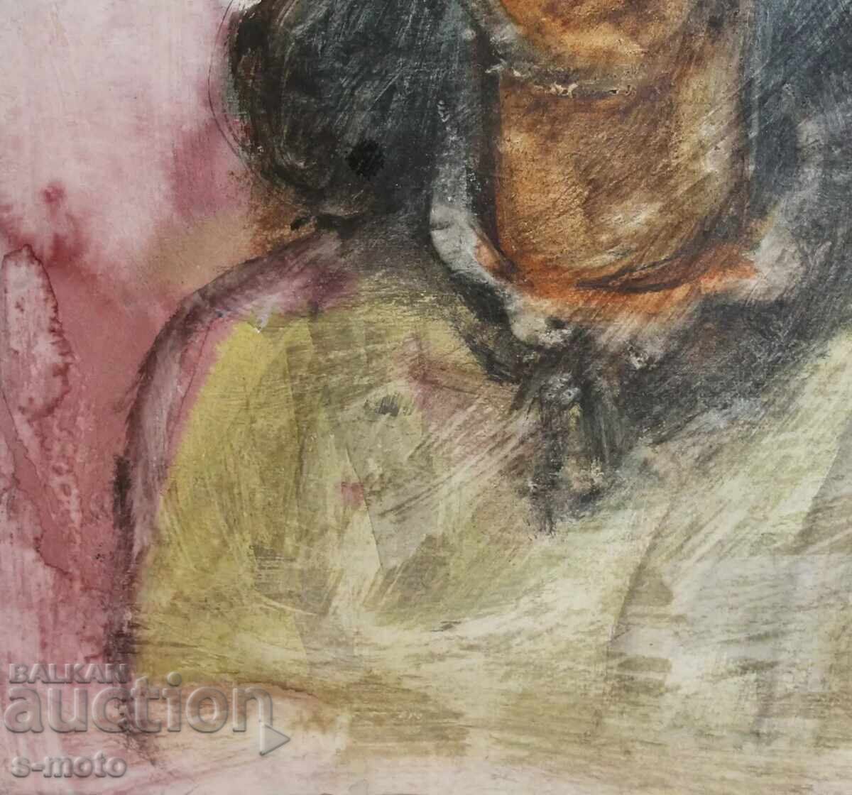 Kартина акварел портрет на жена - 6 Kартина акварел портрет на жена - 6