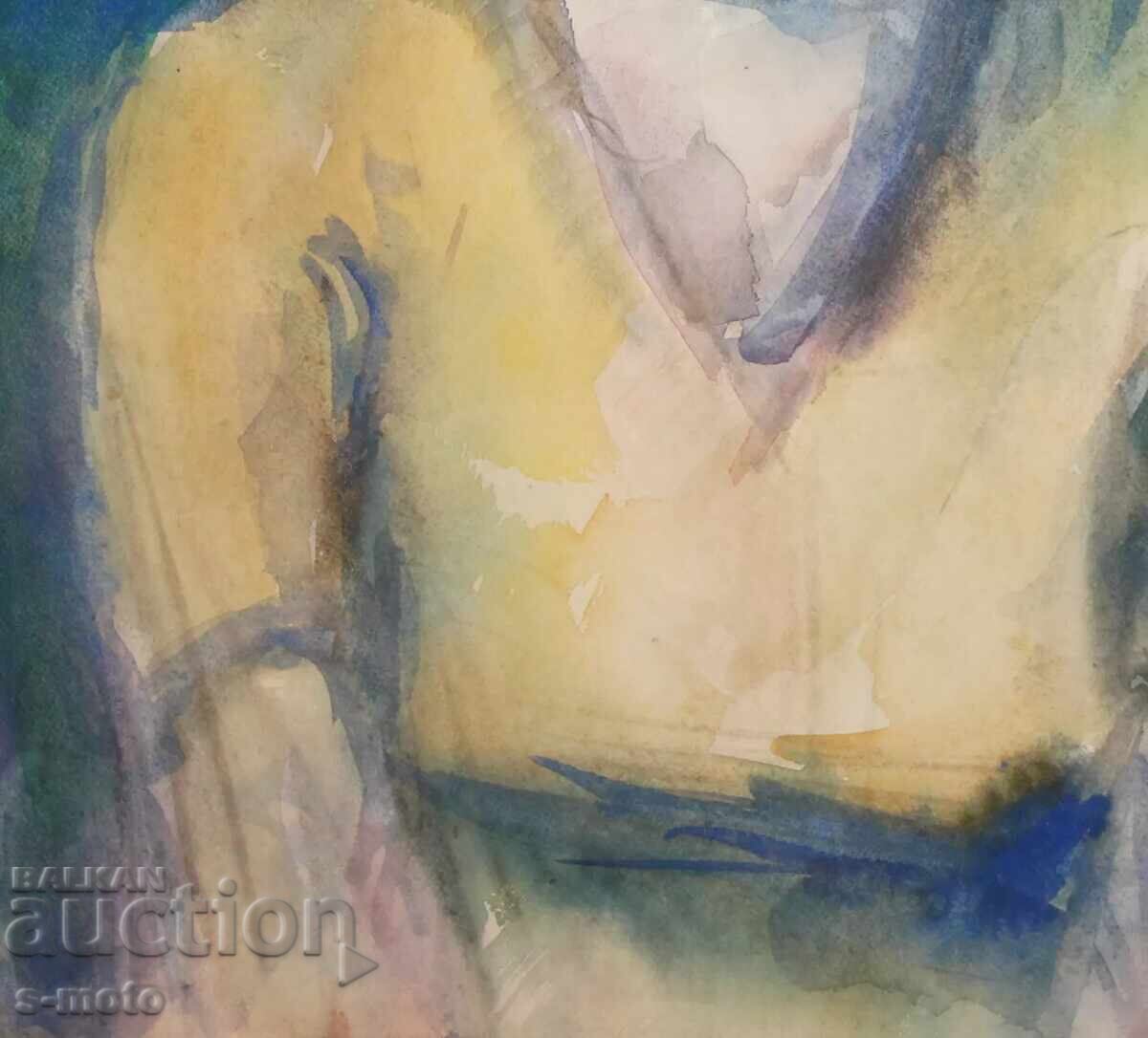 Watercolor painting portrait of a girl - 7