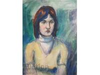 Ακουαρέλα πορτρέτο κοριτσιού