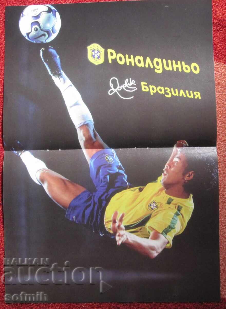 Afise cu fotbal Ronadinho Mancini Zidane Afise cu fotbal Ronadinho Mancini Zidane