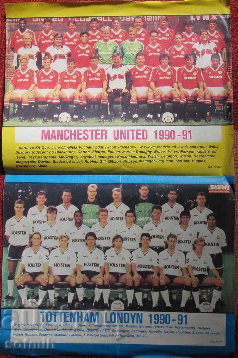 Afise de fotbal Leeds Manchester United Tottenham cu preț 15.00 BGN | € 7.67