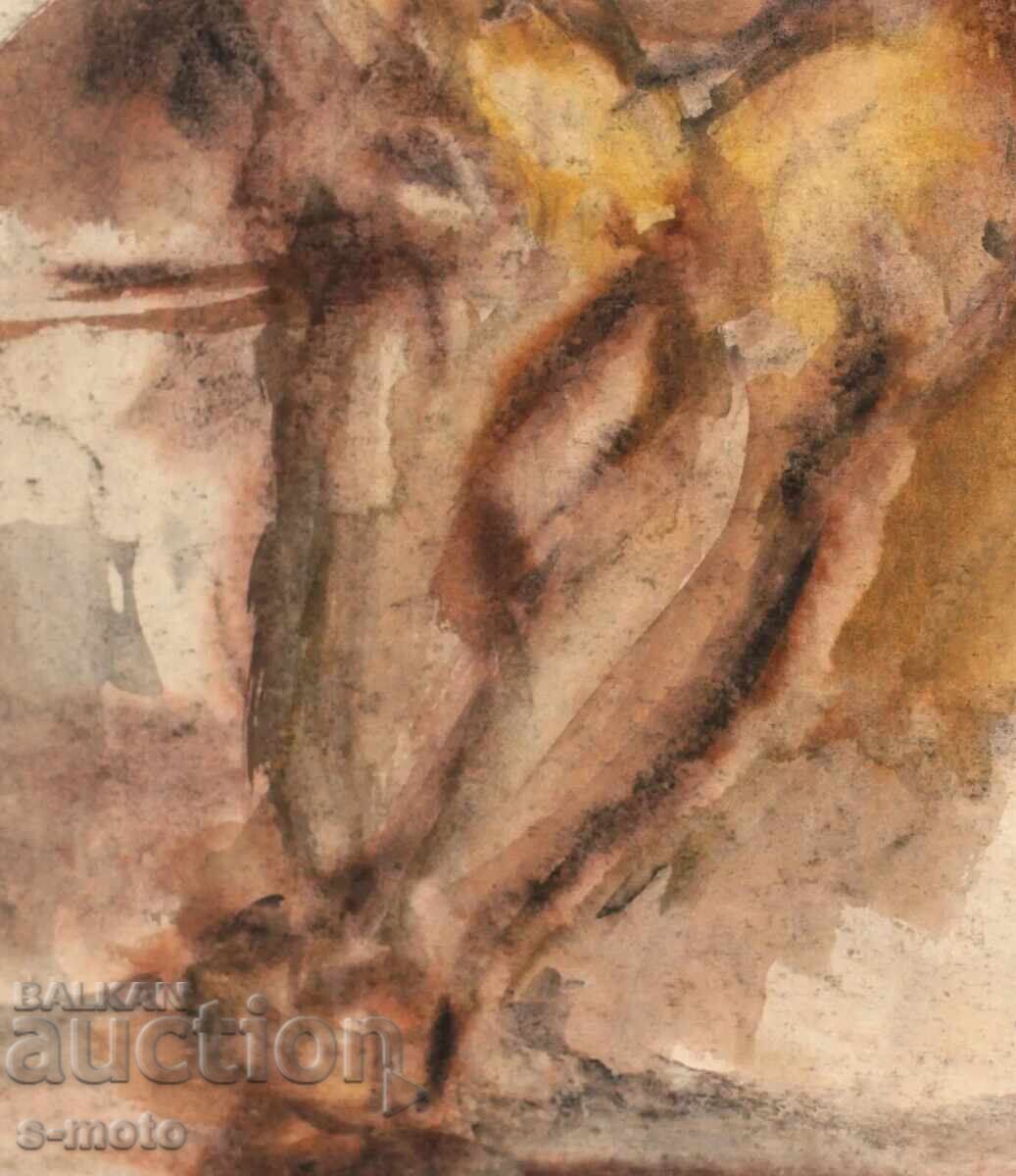 Ακουαρέλα ανδρικό πορτρέτο - 7