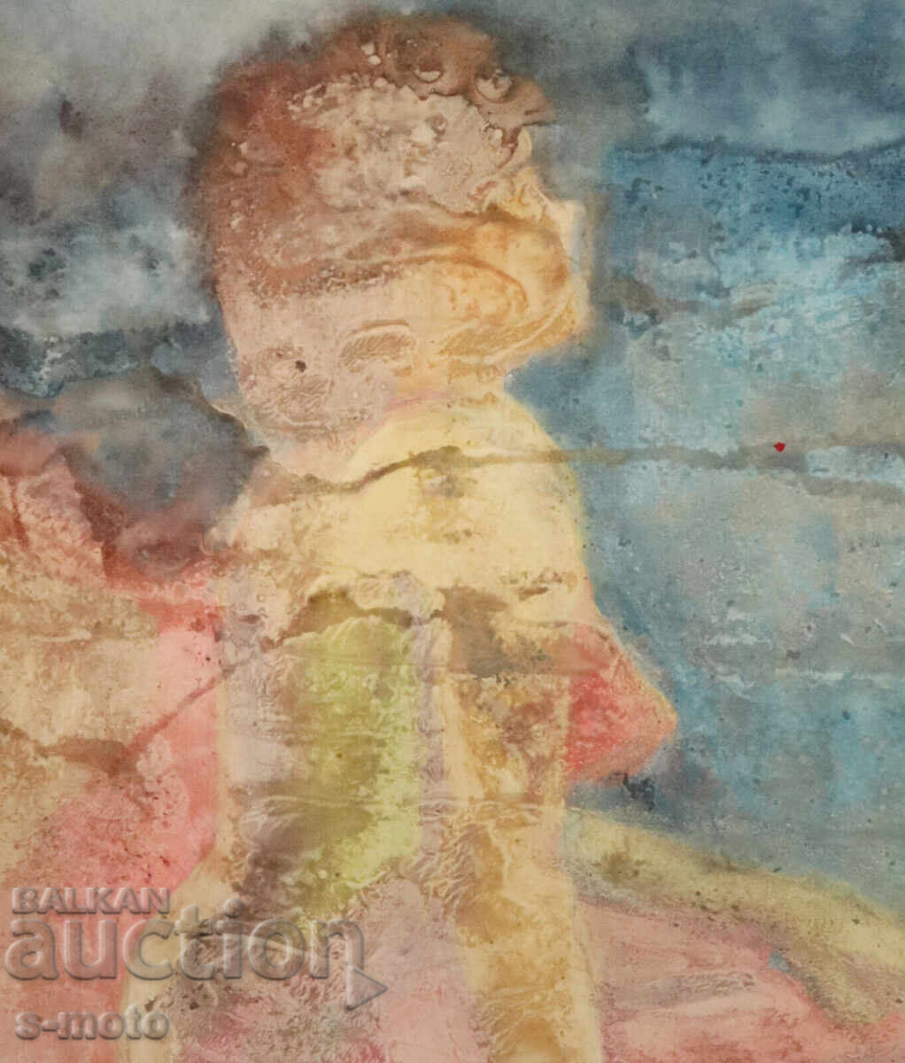 Ακουαρέλα πορτρέτο γυναικείου γυμνού σώματος - 5