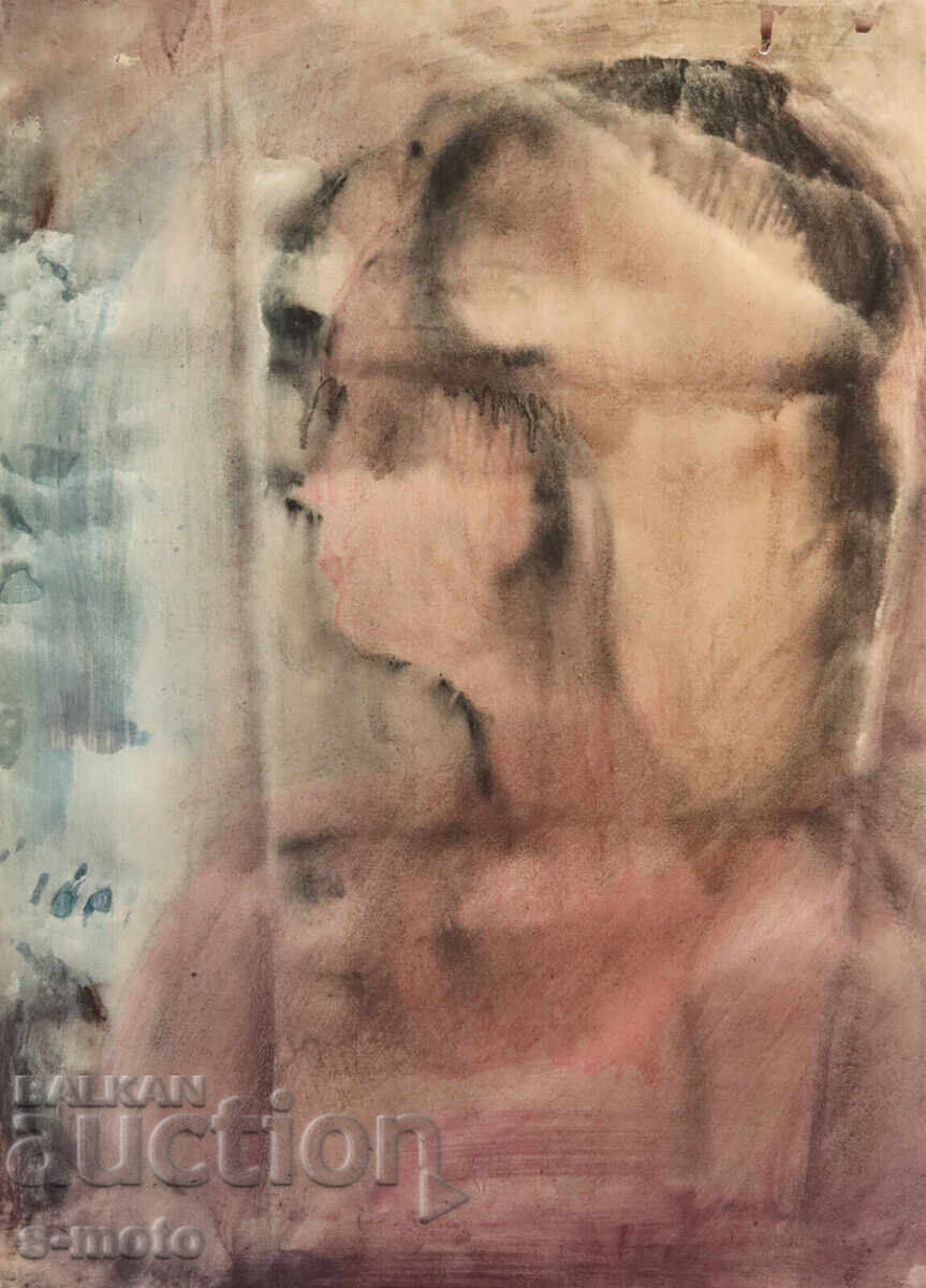 Watercolor painting portrait of a woman with price 300.00 BGN | € 153.39 Watercolor painting portrait of a woman with price 300.00 BGN | € 153.39