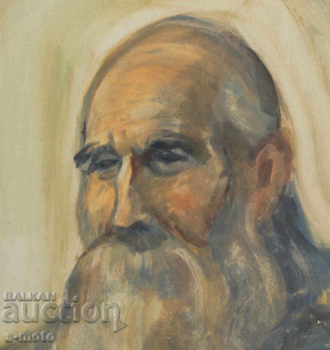 Ακουαρέλα πορτρέτο άνδρα με γένια - 5