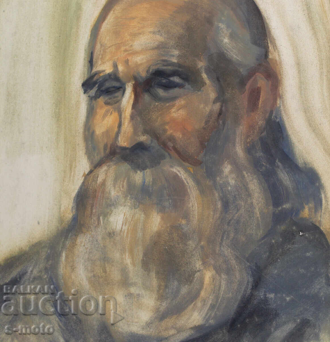 Ακουαρέλα πορτρέτο άνδρα με γένια - 6