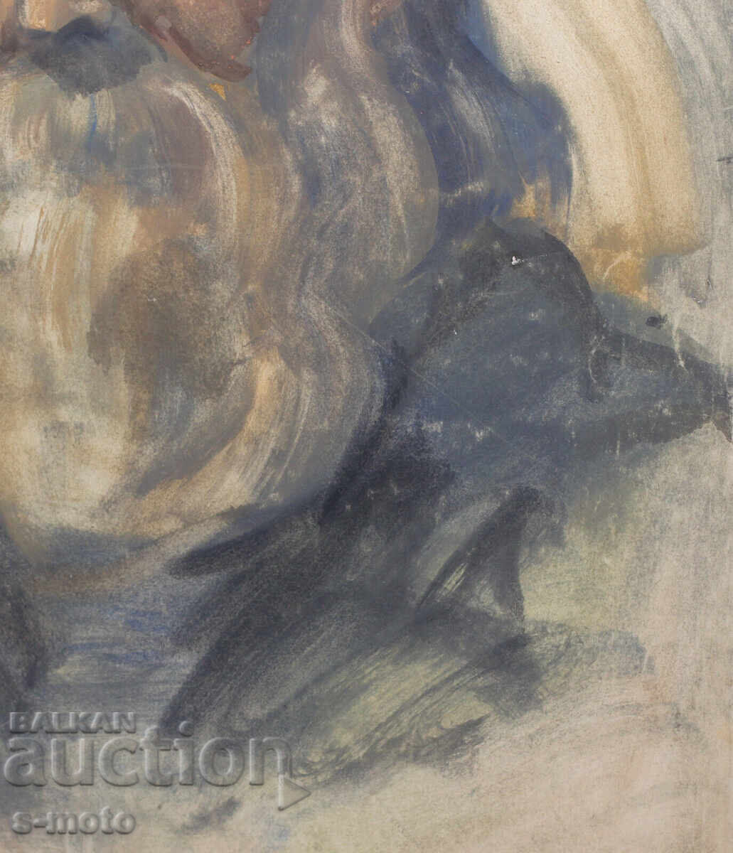 Ακουαρέλα πορτρέτο άνδρα με γένια - 7