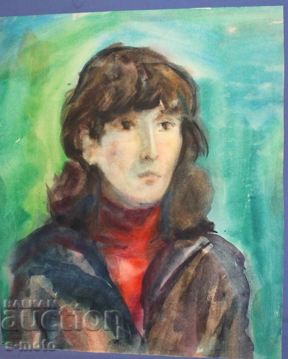 Delivery of Watercolor painting portrait of a woman