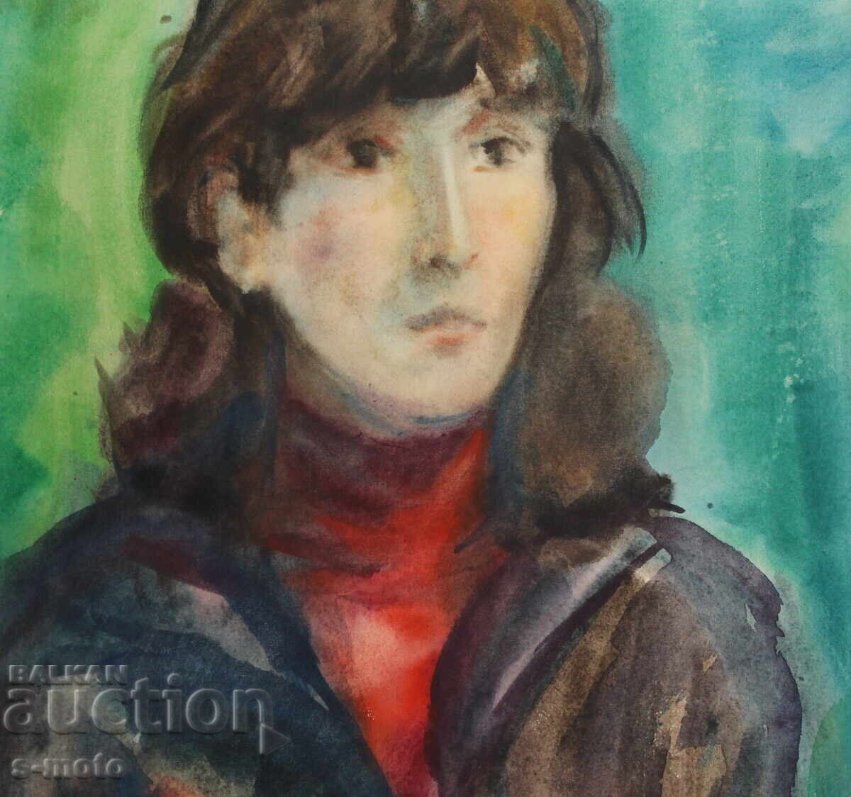 Watercolor painting portrait of a woman - 5