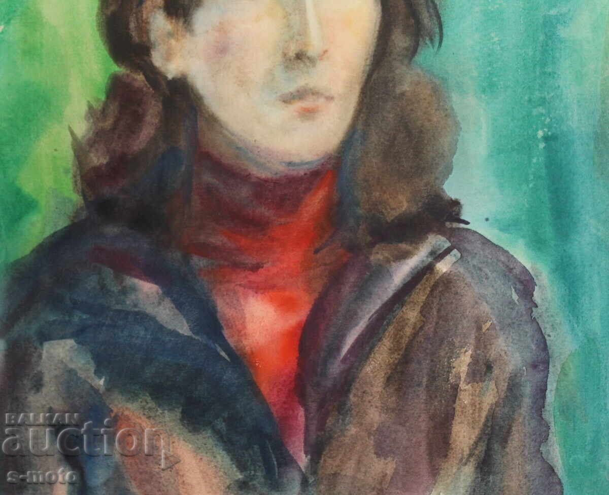 Watercolor painting portrait of a woman - 6